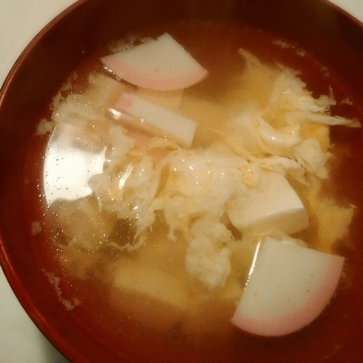 豆腐と卵のお吸いもの